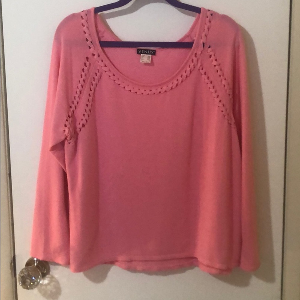 Pink Casual Sweater